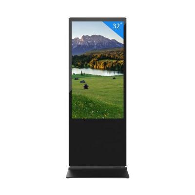 China Indoor Floor 32inch LCD Stand Touch Screen Totem Video Digital Signage Kiosk Advertising Display Screen for sale