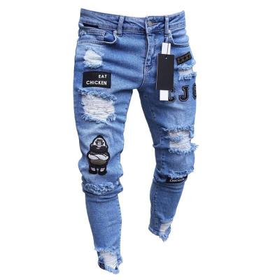 China Breathable Running Jeans Men Skinny Jeans Men Distressed Jeans for sale