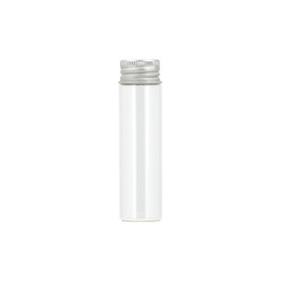 China Wholesale Empty Medicine Glass Tube Mini Glass Bottle Clear With Gold/Silver Cap for sale