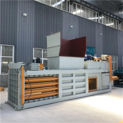 China Beverage Baler Horizontal Hydraulic Waste Baler Scrap Machine Plastic Baler Material Baler for sale