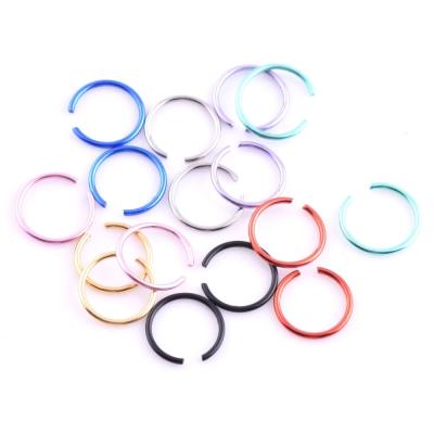 China High Quality Punk Body Piercing Jewelry C Shape Ring Septum Clicker Ear Nose Cartilage Piercing Jewelry for sale