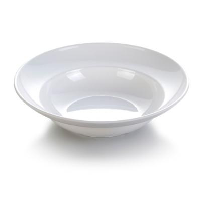 China Factory Supply Viable Guangzhou Melamine High Quality Restaurant 12.5 Inch Round White Soup Dish for sale