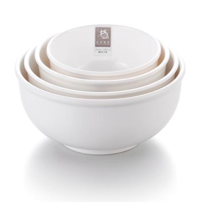 China Cheap Sustainable Price Unbreakable Round Melamine Porcelain Dinnerware Plastic Bowls for sale