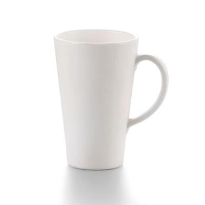 China Factory wholesale viable cheap restaurant melamine white plastic cup with handle for sale