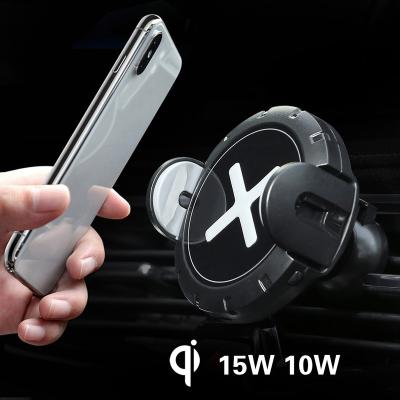 China Mobile Phone Mount 10w 15w QI Sensor Auto Mount 10w 15w QI Sensor Fast Charging Smart Auto Radio Kc Cell Phone Holder for sale