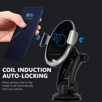 China Universal Mobile Auto Fast Charger Fast Fast Charger Mount Wireless Charger In Car 360 Fast Car Mount Phone Auto Wireless Charging Wireless Charger for sale