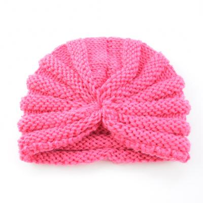 China Cute Knitted Wool Baby Beanie Hats Newborn Hats Autumn And Winter Warm Breathable Baby Knitted Hat for sale