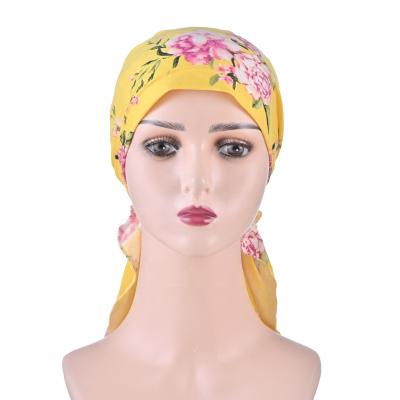 China Trendy and popular new fashion cotton turban woman african print turban for girls for sale