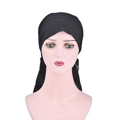 China Wholesale fashionable and popular African turban hat arabic turban fashion women turban product for girls for sale