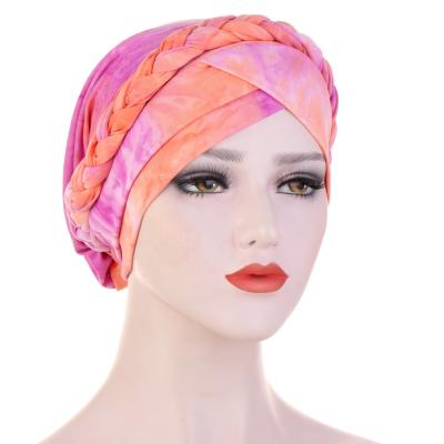 China Wholesale fashion fashion to dye turban scarf hair turban towel african turban scarf for girls for sale