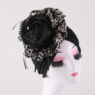 China Applicable to four seasons new flower African silk turban hat wholesale headscarf turban headbands for girl for sale