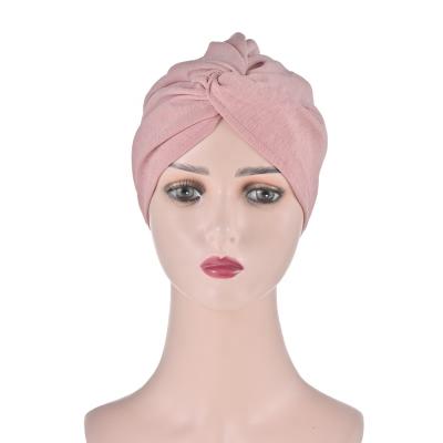 China 2021 new sales fashion style Muslim turbans European and American turban turban for African women for sale