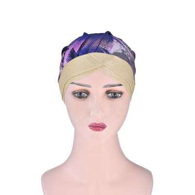 China New Fashion Wholesale New Fashion African Print Scarf Hat Turban Women Head Wraps For Girls for sale