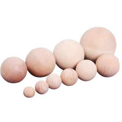 China China Factory Accessories Wholesale Handmade Solid Wood Log Color Large Round Ball Wooden Painted Ball for sale