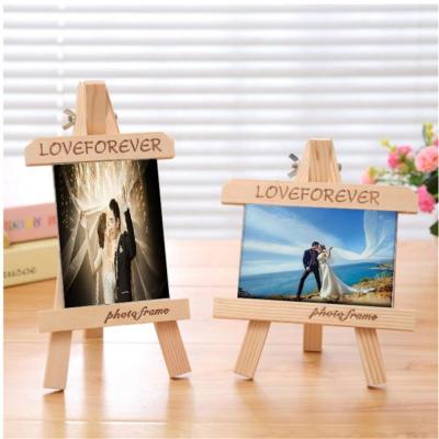 China Solid Wood Small Easel Creative Small Frame Children's Wooden Craft Customization Photo Studio Picture Frame for sale