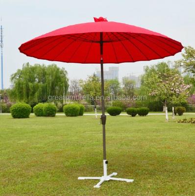 China Shanghai Style Oriental Style Umbrella Oriental Garden Parasol Outdoor Umbrella With 24 Ribs for sale