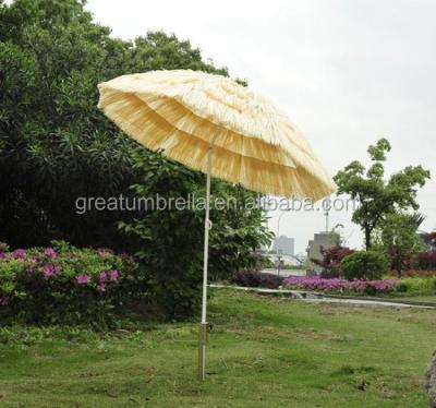 China Hawaii Portable Tiki Thatch Beach Umbrella for sale