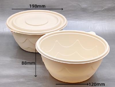 China 1500ml Biodegradable Packaging For Food Products Biodegradable Take Away Food Packaging for sale
