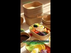 750/1000/1500/2000ml disposable paper food containers with high dome lid