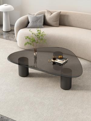 China Nordic Style Tempered Glass Tea Table Hotel Furniture Villa Glass Coffee Table for sale