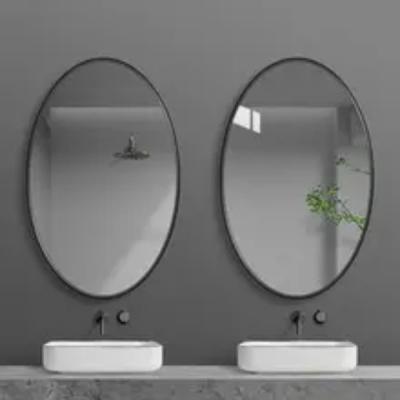 China Laminated Tempered Mirror Oval Commercial Mirrors For Bathrooms for sale