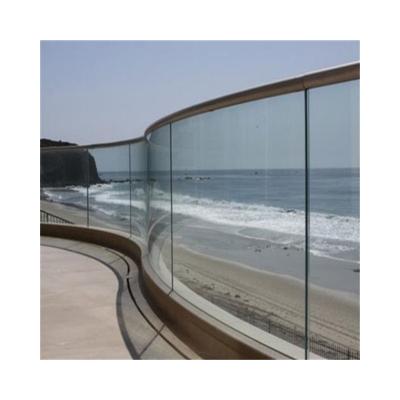 China 12mm Laminated Glass Railing Tempered Swimming Pool Glass Fence for sale