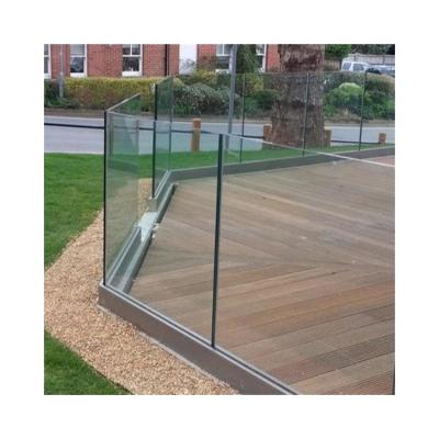 China CCC Laminated Railing Glass Aluminium Framed Glass Handrail For Balcony for sale