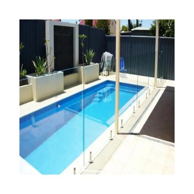 China 12MM Laminated Glass Railing Curved Swimming Pool Glass Fence for sale