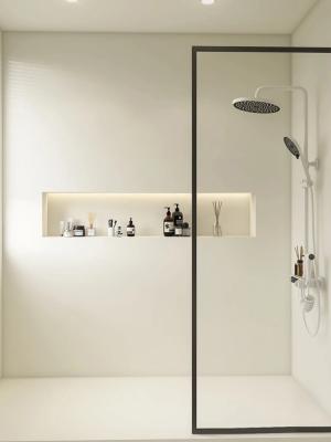 China Matte Black Aluminium Shower Enclosure Bathroom Tempered Glass Partitions for sale