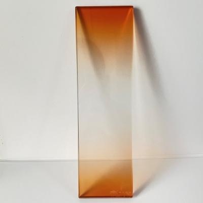 China Translucent Gradient Glass 4+4mm Citrus Ivory Double Glazing Laminated Glass for sale