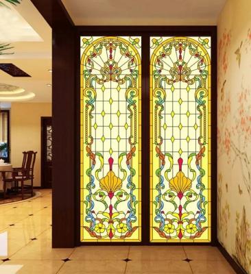 China 3mm-12mm Art Glass Decorative Interior Stained Glass Partitions And Doors for sale