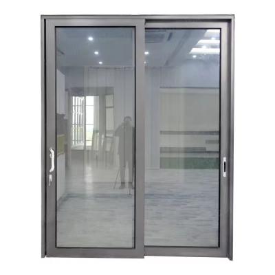 China Patio External Aluminium Glass Doors Exterior Balcony Glass Doors for sale