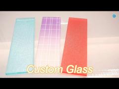 solid acid etched patterned flat glass for industrial workshop bathroom