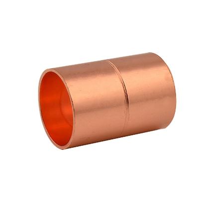 China Plumbing Water High Quality Custom Copper Equal Coupling End Feed Fttings for Plumbing and Gas Pipe System for sale