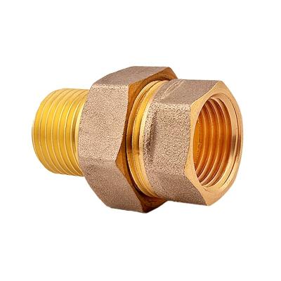 China Best Sell Brass Threaded Straight Double Ferrule Connector Union Tube Fitting Water Hose Adapter Brass Fittings Equal/Reducing for sale