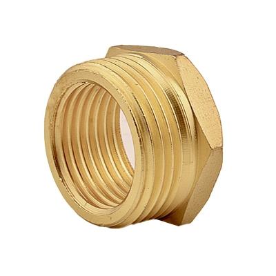 China Low Price Hexagon Nipple Brass Male Threaded Straight Stop End Hat Brass Pipe Fittings Equal/Reducing for sale