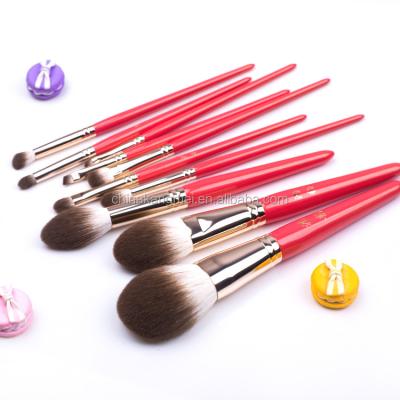 China 2021 10pcs makeup set brush vegan 10 gift makeup brush skin-friendly luxury high quality custom cosmetic for sale