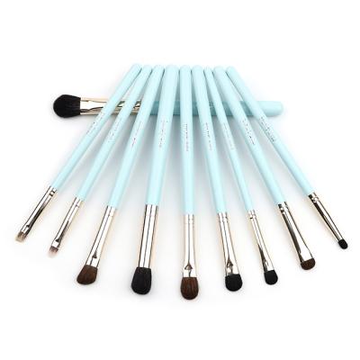 China Angular Blush Eye Crease Highlight Eyeshadow Blending Eyeshadow Brush 2021 Professional Makeup Brush 10pcs for sale