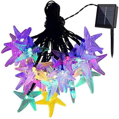 China Solar Powered PS Starfish Christmas Wedding Decoration 50 Led 7 Meter String Light For Tree, Landscape, Garden, Yard, Pathway, for sale