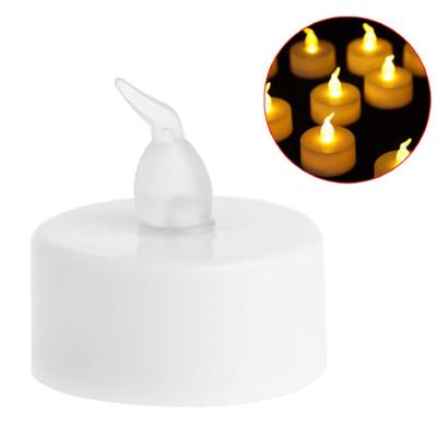 China Wholesale Warm Electric Flashing Tealight White Battery Operated Flameless Mini Led Lights Tealight Candle Holder for sale