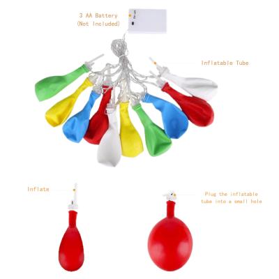 China String Light Battery Operated 10 Battery Led Fairy Balloon String Light for Birthday Christmas, Wedding, Office, Party, Home Decoration for sale