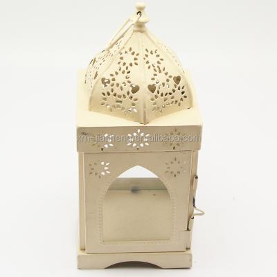 China Home decoration Hotsale most popular decorative metal candle holder factory directly, Moroccan style lantern for antituqe wedding favor for sale