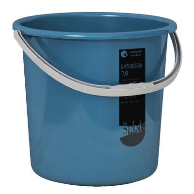 China Sustainable Cleaning Tool Supply Wholesale Customized Durable Multi Colored Round Easy Carry Plastic Bucket For Home for sale