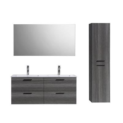 China Eco-friendly New Design 48 Inch ELSA 1.2m Double Sink Wall Mounted Bathroom Cabinet Home Vanity for sale