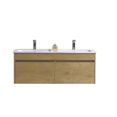 China AXW Eco-friendly Beyond 1200mm 120cm Modern Design 48inches China Factory Bathroom Particleboard Wood Vanity Cabinet for sale