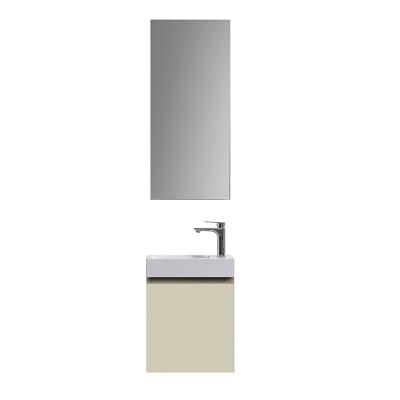 China AXW Eco-Friendly 18 Inch New Product 1 Sink Painting Narrow Bathroom Vanity Cabinet for sale