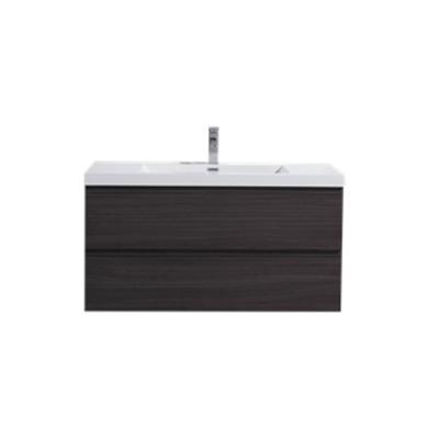 China Eco-friendly Wall Mounted Simple Wall Mounted Cabinet Bathroom Vanity Modern Sink Designs Antique Floating Bath Vanity for sale