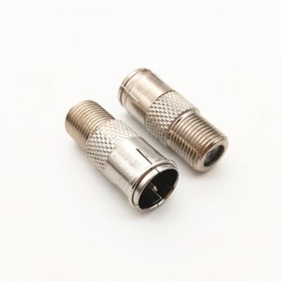 China Wholesale RF PAL Male to Female RF RF Connectors Adapters Nickel Plated With Nuts for sale