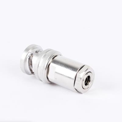 China RF 50 Ohm BNC Male RG58 RG59 RG6 Male Plug Crimp RF Coaxial Connector Fixing Cctv Accessories for sale