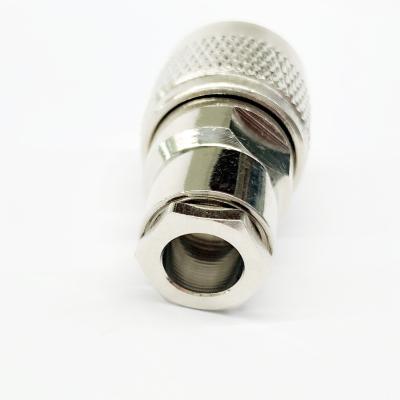 China Straight type male flange rf n connector / rf plug for lmr300 5D-FB cable for sale